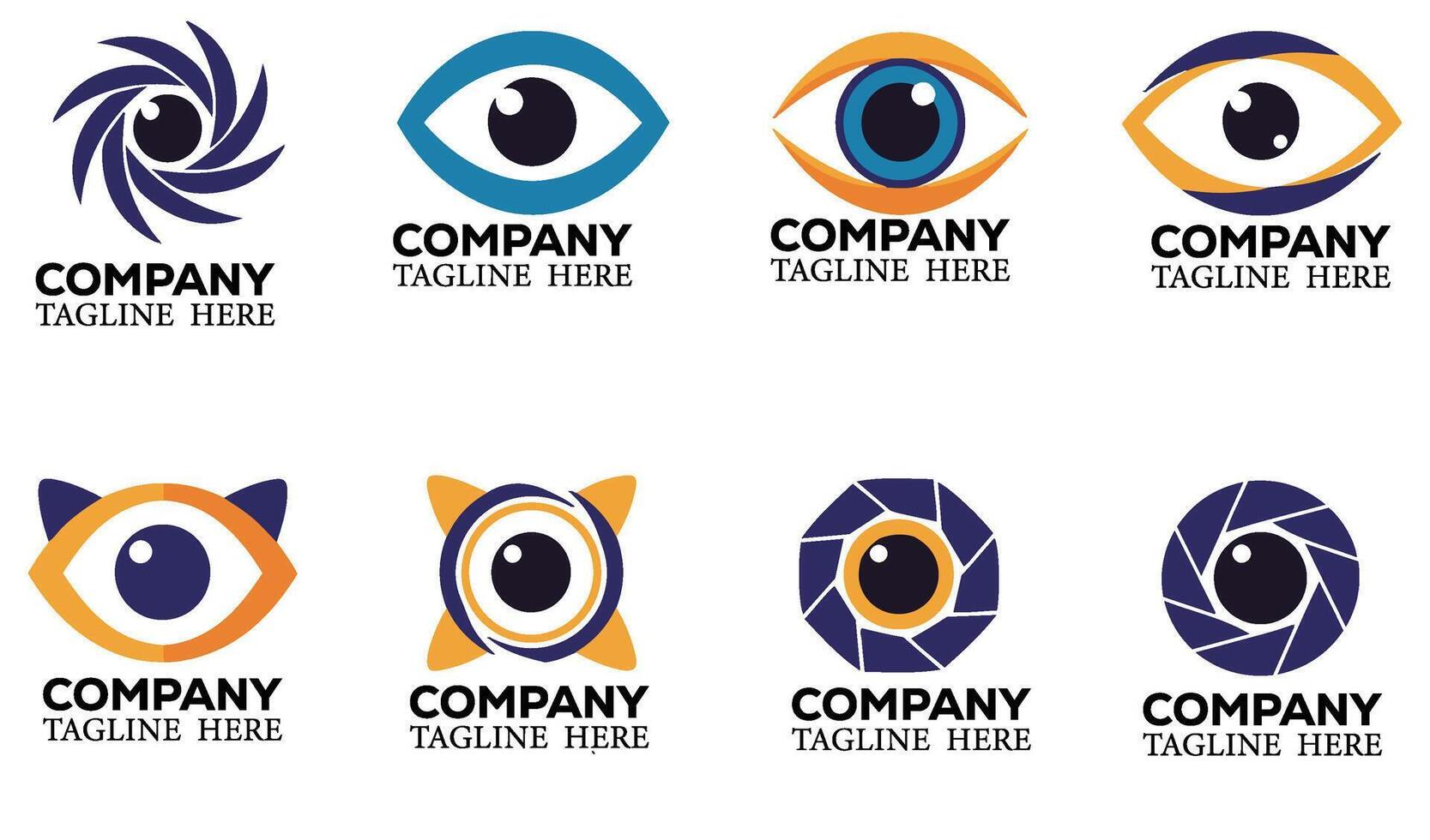 Premium Business Logo Company Symbol Logo Set with Artistic and Geometric Concepts for Strong Brand Recognition vector
