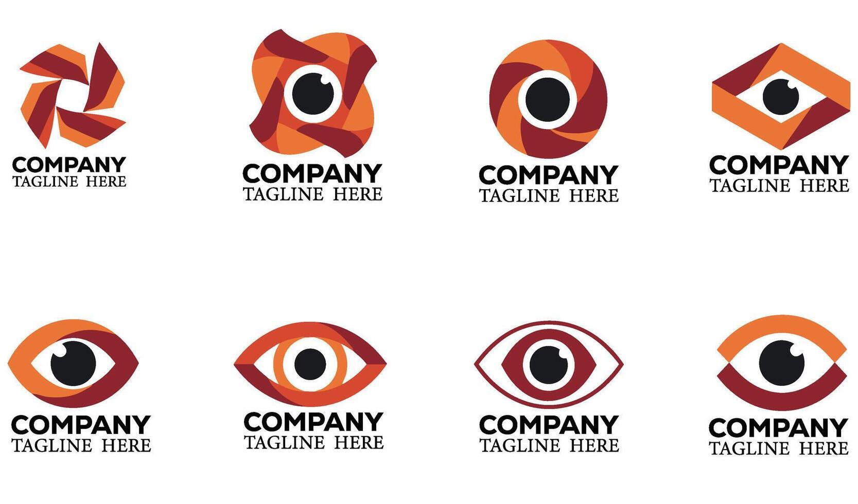 Versatile Business Logo Company Symbol Logo Set with Stylish and Contemporary Designs for Digital and Print Use vector
