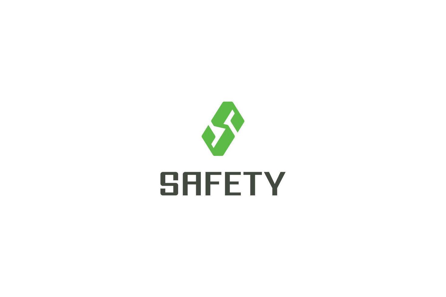 Letter S modern green color corporate business logo vector