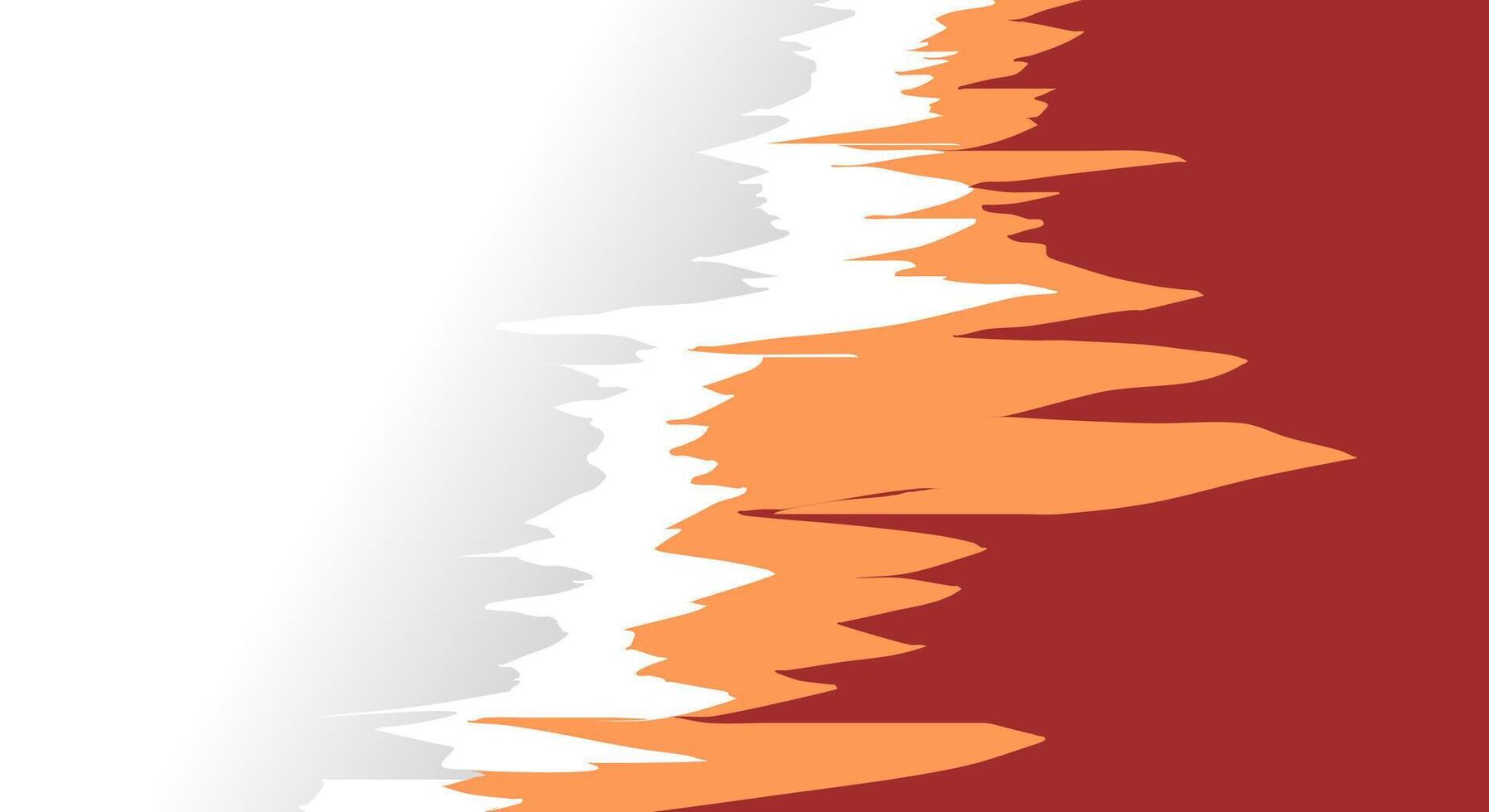 Abstract red paper grunge background vector