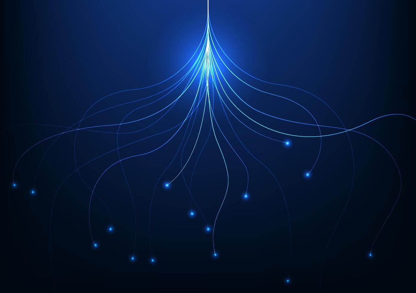 Big data technology background, the lines separating the wings represent the transmission of a large amount of cyber data with high altitude, signaling, illustration, and wallpaper. vector