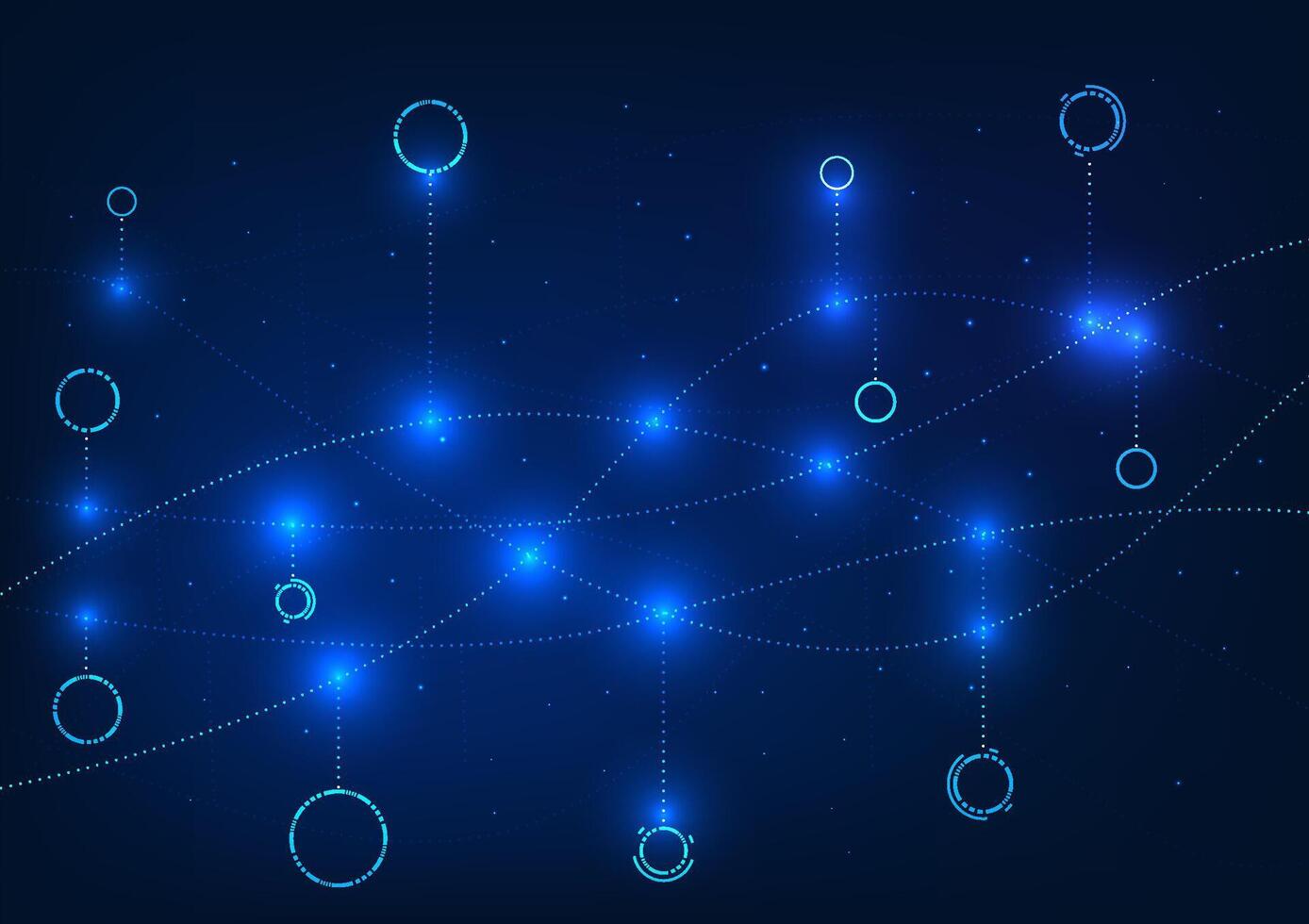 Abstract technology background. Overlapping and branching lines represent the integration of big data and transmission of data through high-speed internet networks used within the organization. vector