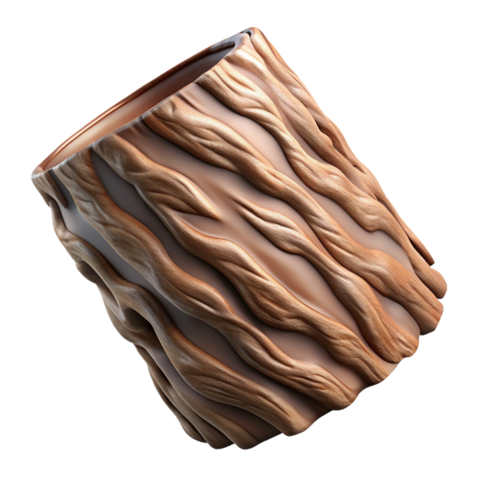 stunning creative Abstract Bark Texture Transparent Background Isolated Element premium png