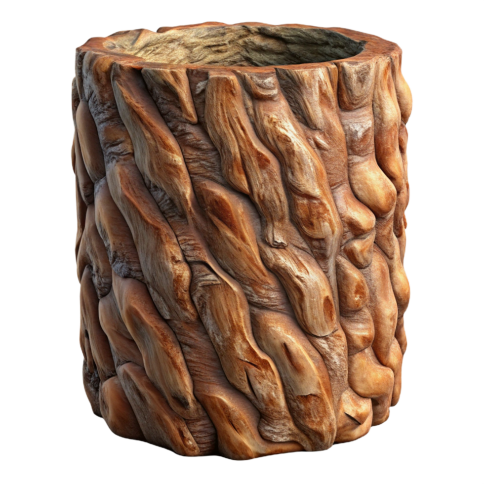 extraordinary creative Abstract Bark Texture Transparent Background Isolated Element high quality png