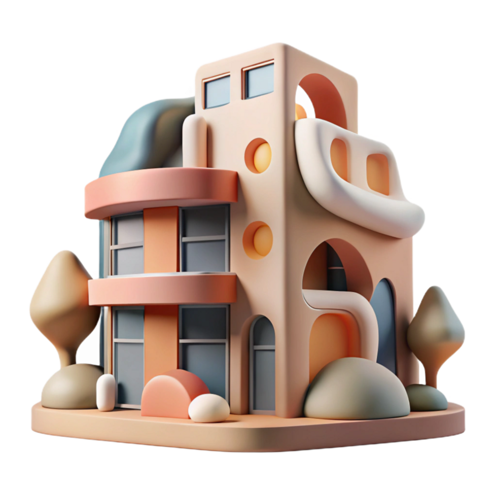 stunning classic Abstract Building Cutout with Modern Architecture genuine png