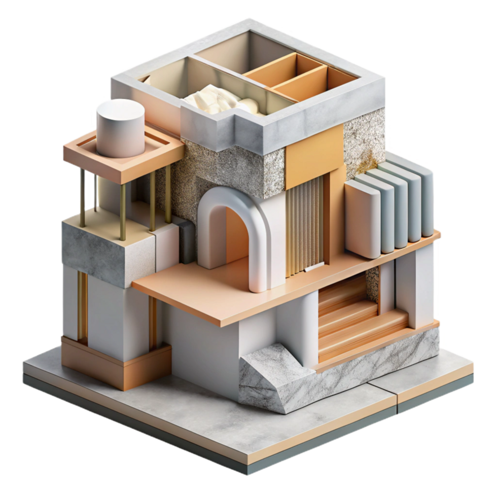 wonderful abstract Abstract Building Section Drawing Isolated original png