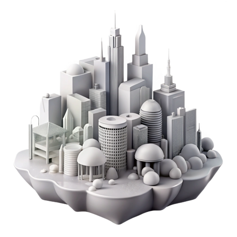 extraordinary minimalist Abstract Cityscape with Monochromatic Palette premium png