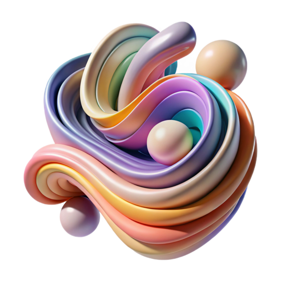 wonderful rustic Abstract Creative Process Isolated with Flowing Lines and Colors exclusive png