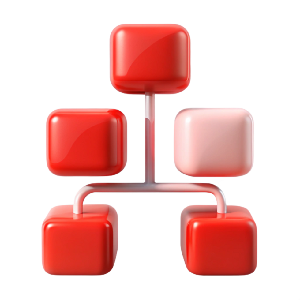 dramatic artistic Abstract Data Flow with Red Accents Transparent premium png