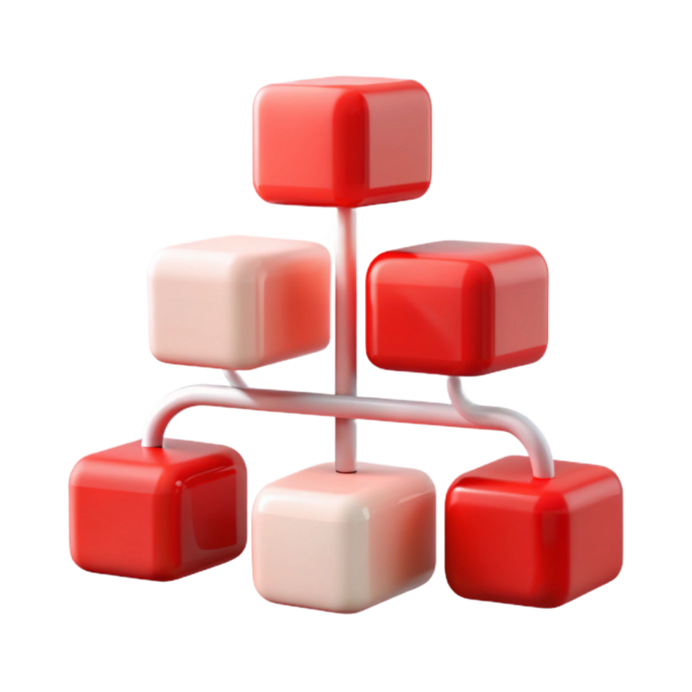 stunning modern Abstract Data Flow with Red Accents Transparent high quality png