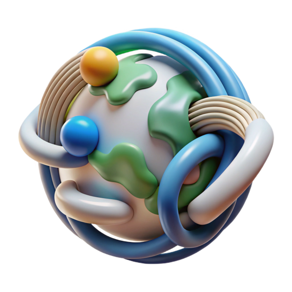 serene creative Abstract Data Stream Representing World Creation Cutout exclusive png