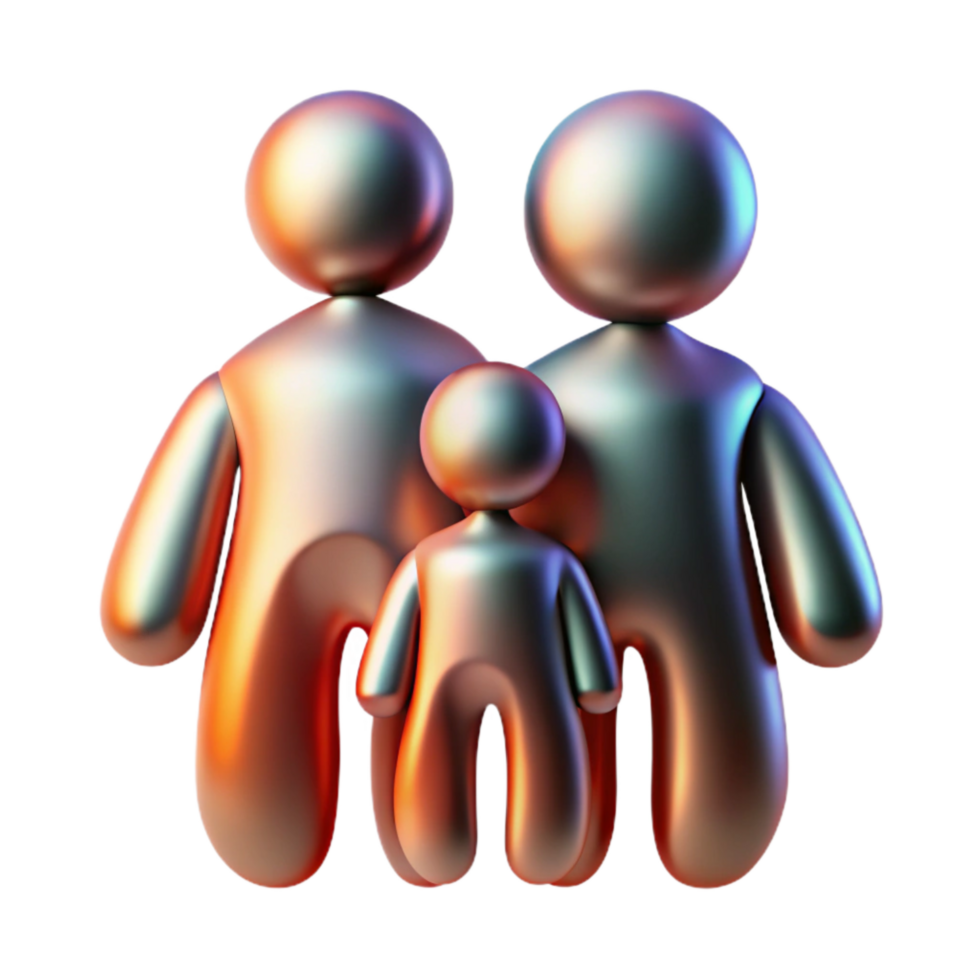 extraordinary creative Abstract Family Silhouette Isolated Element exclusive png