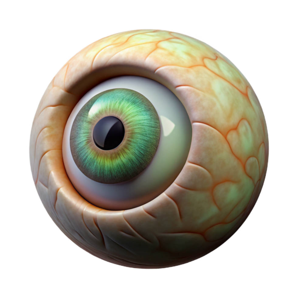 beautiful minimalist Abstract Fear Eye Isolated Close Up View genuine png