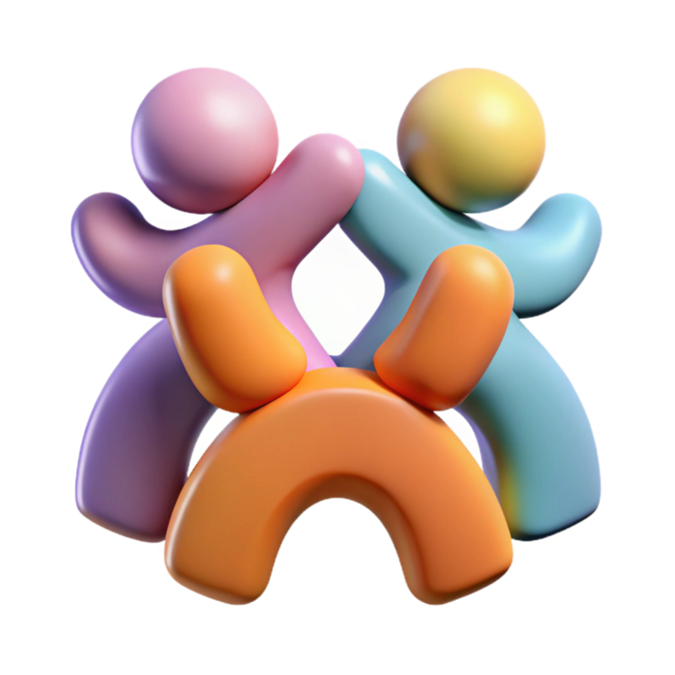 elegant artistic Abstract Figures in Harmony Cutout Isolated genuine png