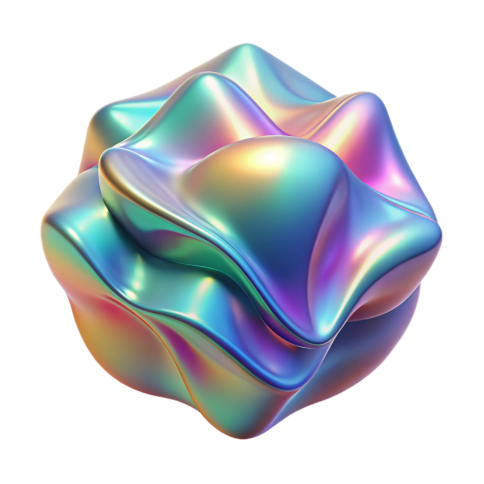 magnificent traditional Abstract Holographic Design Isolated original png