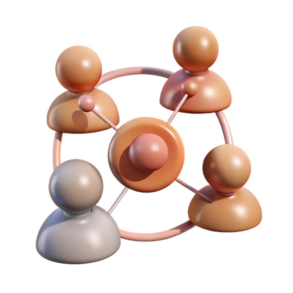 serene abstract Abstract Human Connection Silhouettes Cutout Isolated detailed png