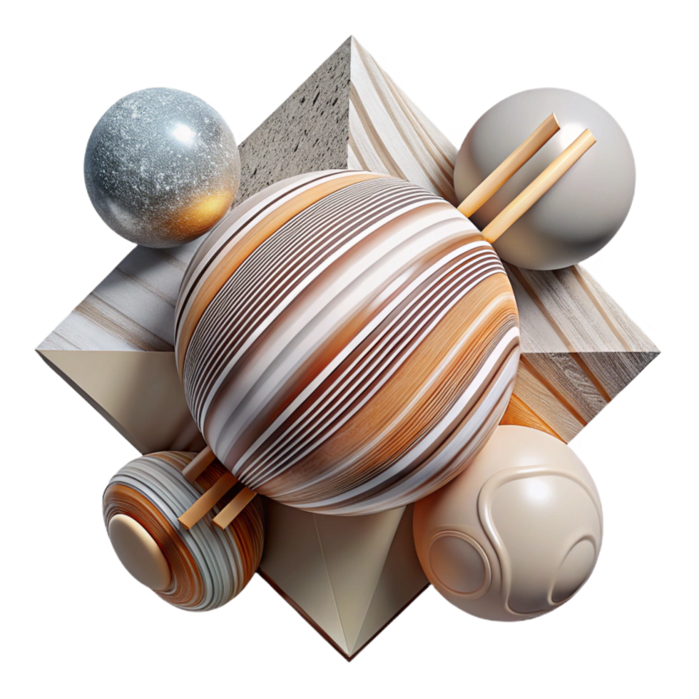 magnificent abstract Abstract Lines and Shapes with Transparent Background Isolated professional png