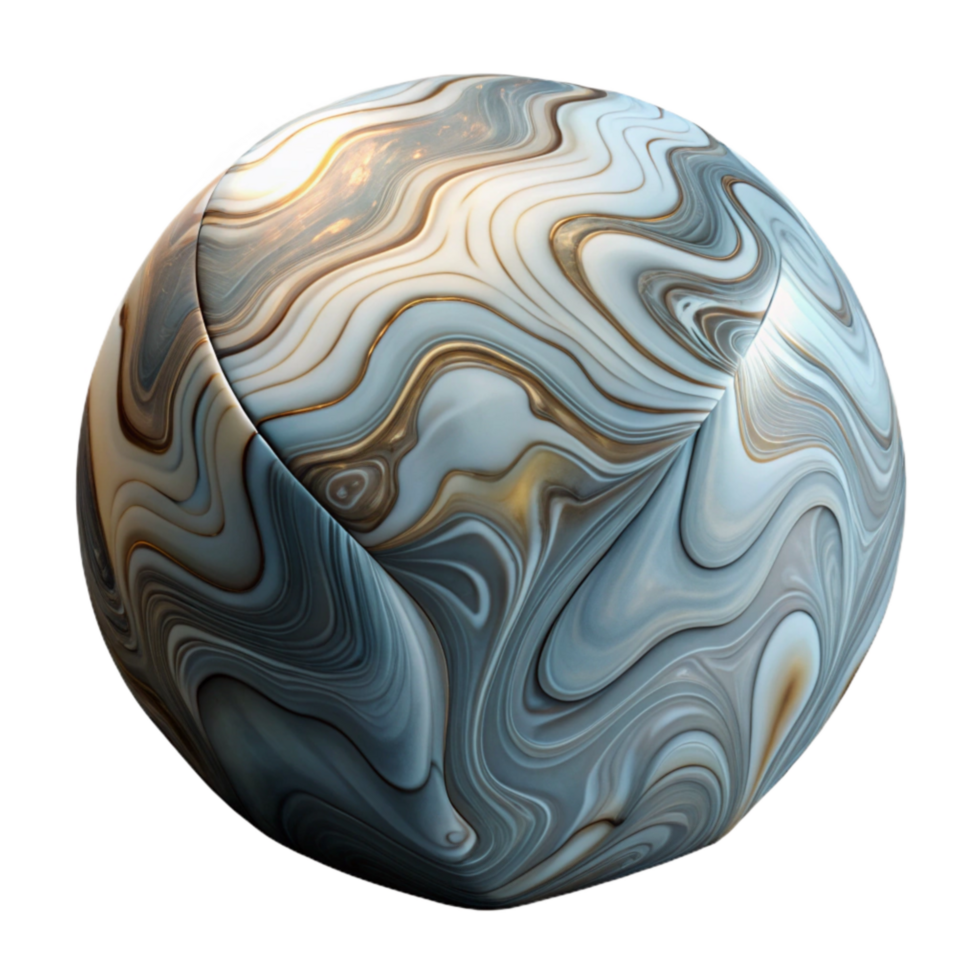 serene artistic Abstract Marble Texture Veined Pattern Isolated 4K png