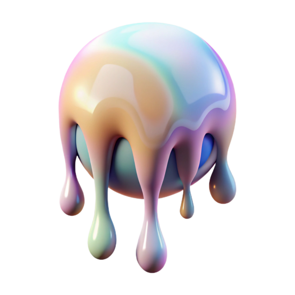 elegant vintage Abstract Paint Drip Isolated on Transparent Background exclusive png