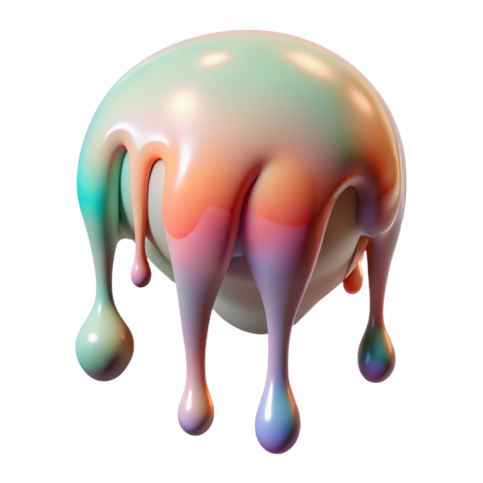 dramatic traditional Abstract Paint Drip Isolated on Transparent Background professional png