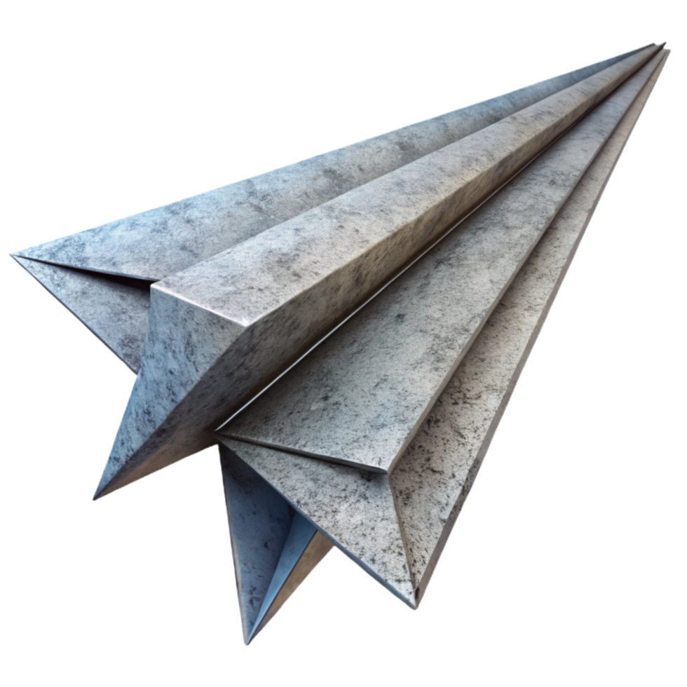 vibrant rustic Abstract Paper Airplane Folded Paper Isolated high quality png