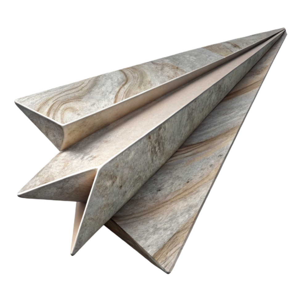 vibrant vintage Abstract Paper Airplane Folded Paper Isolated premium png