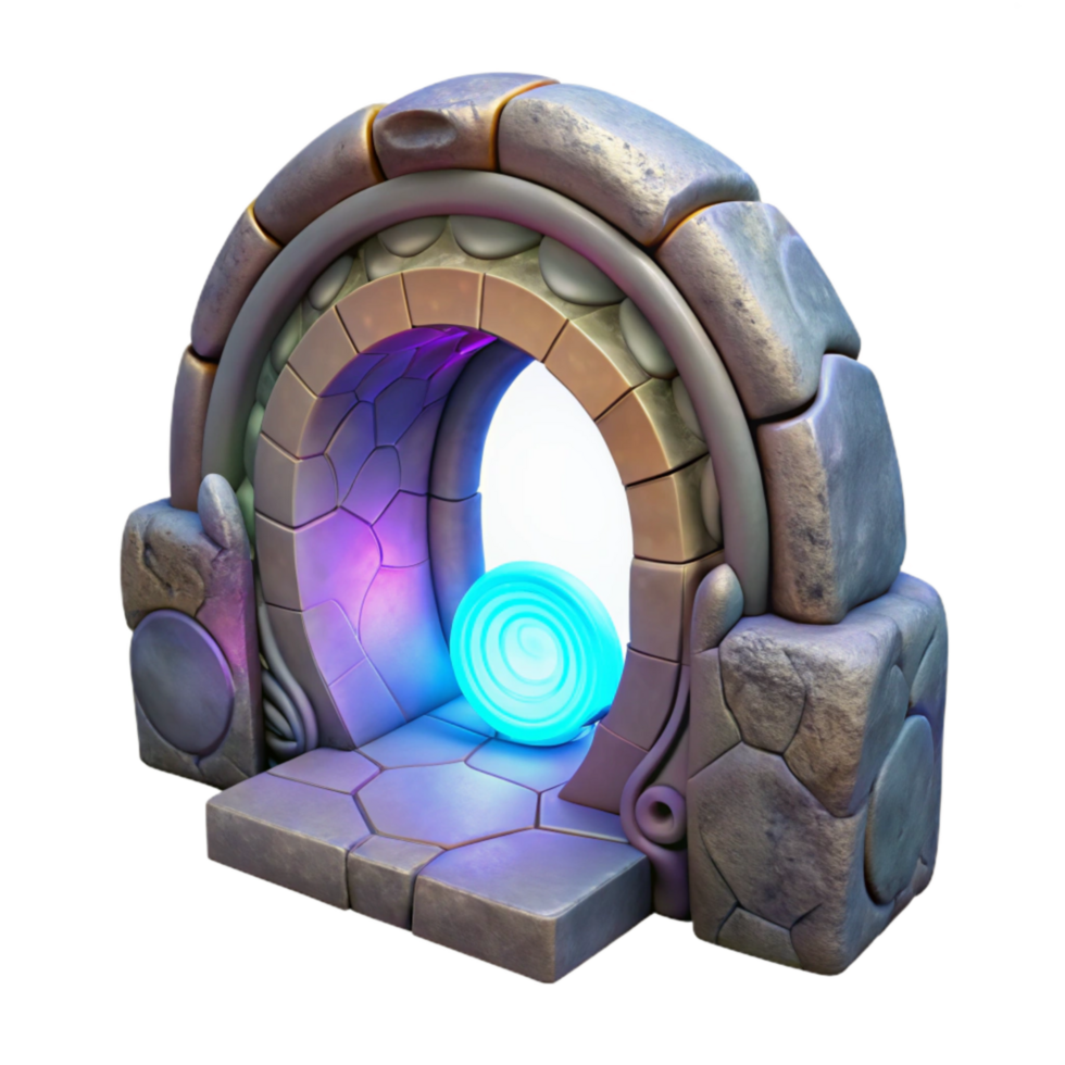 magnificent vintage Abstract Portal Isolated on Transparent Background original png