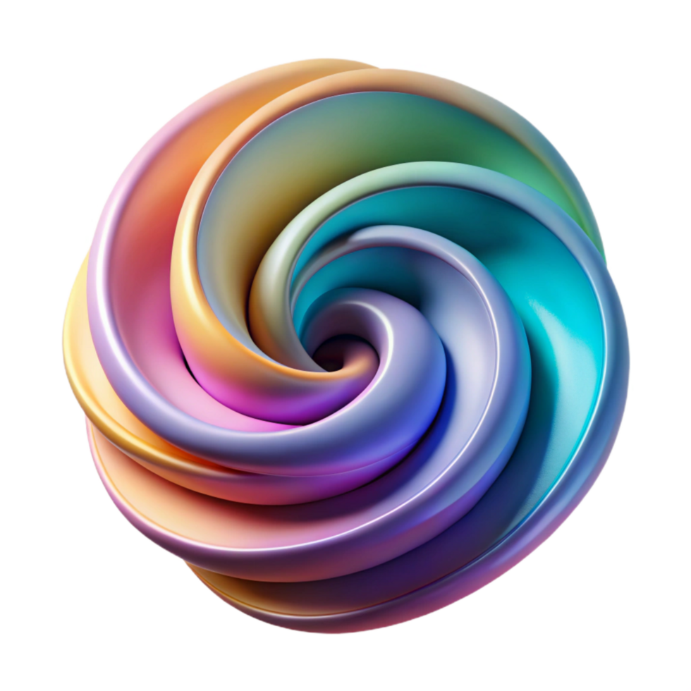 magnificent creative Abstract Swirling Colors Parallel Dimensions Isolated 4K png