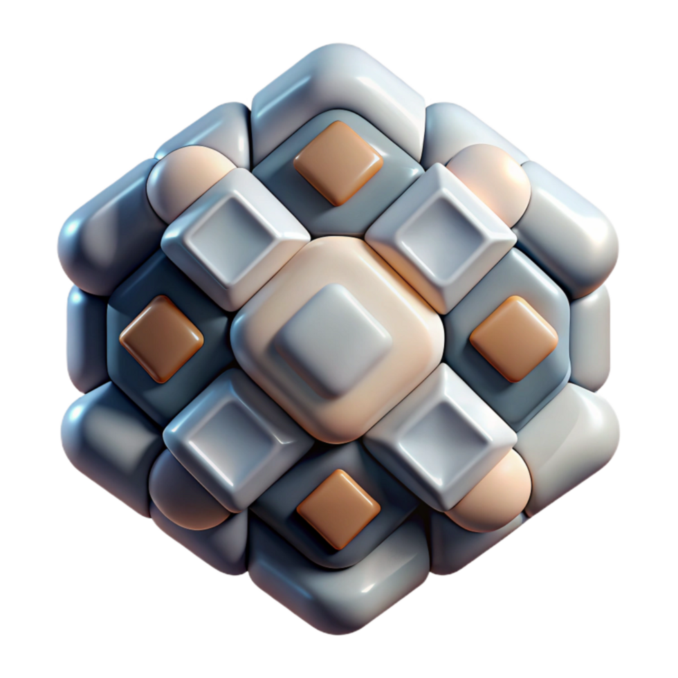 impressive artistic Abstract Tech Pattern with Hexagons Transparent Cutout exclusive png