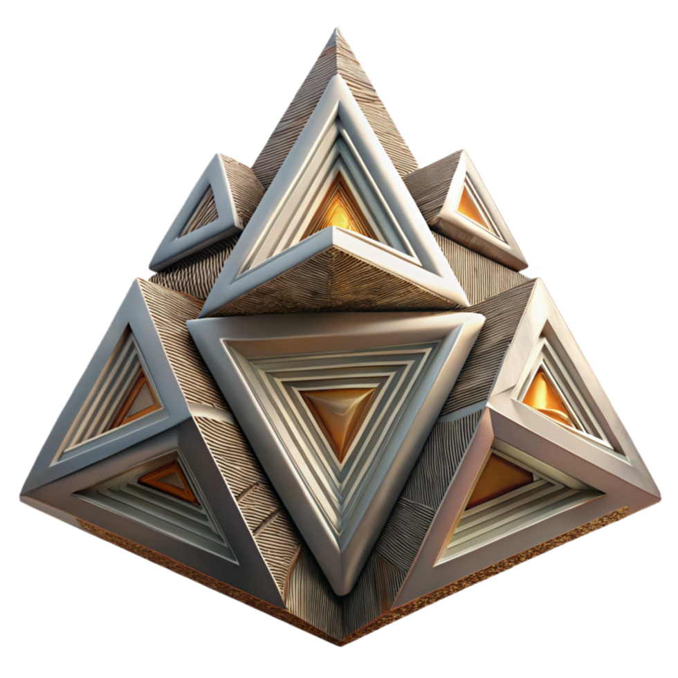 serene vintage Abstract Tech Pattern with Hexagons Transparent Cutout genuine png
