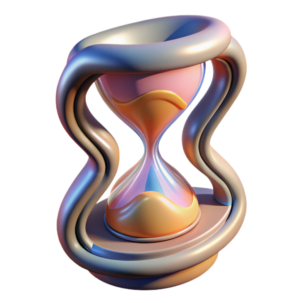 magnificent modern Abstract Time Distortion with Glitch Effect Isolated premium png