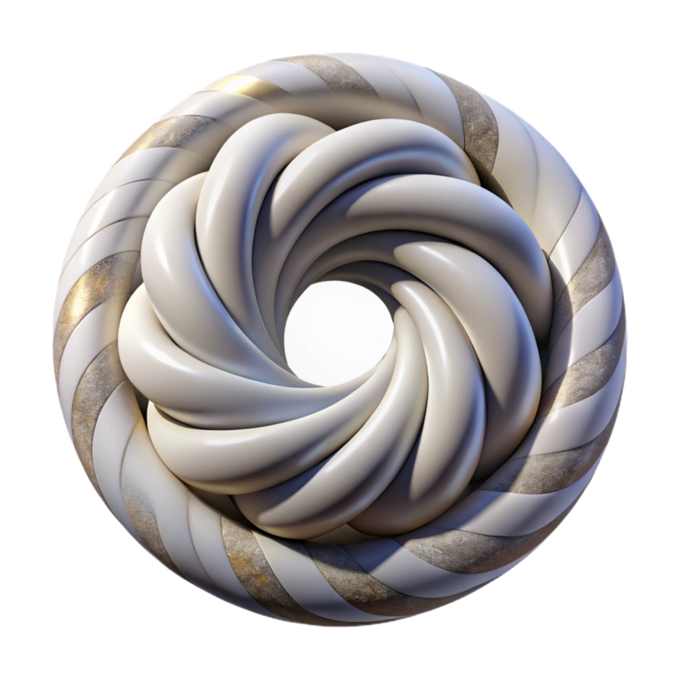 elegant modern Abstract Time Loop Visual Isolated Element with Repeating Pattern genuine png