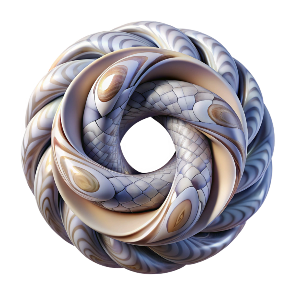 serene classic Abstract Time Loop Visual Isolated Element with Repeating Pattern authentic png