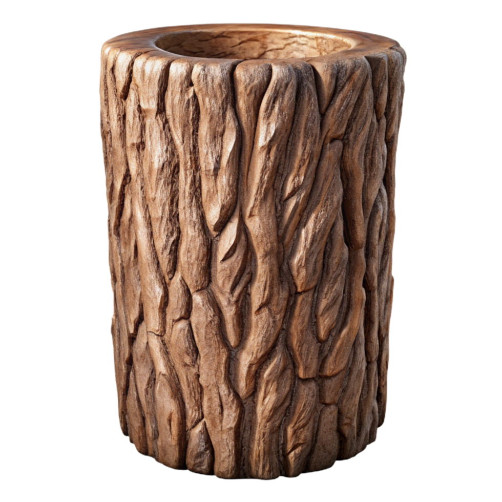 dramatic contemporary Abstract Tree Bark Texture Transparent Background high resolution png