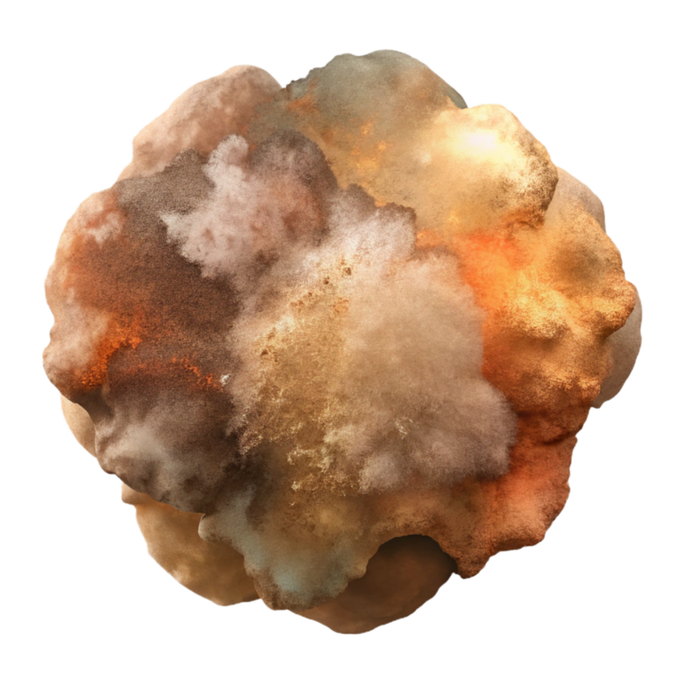 beautiful traditional Abstract Watercolor Splash with Earthy Tones Transparent Background high resolution png