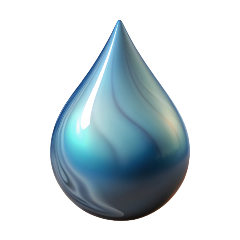 extraordinary minimalist Abstract Water Droplet Isolated on Transparent Background premium png