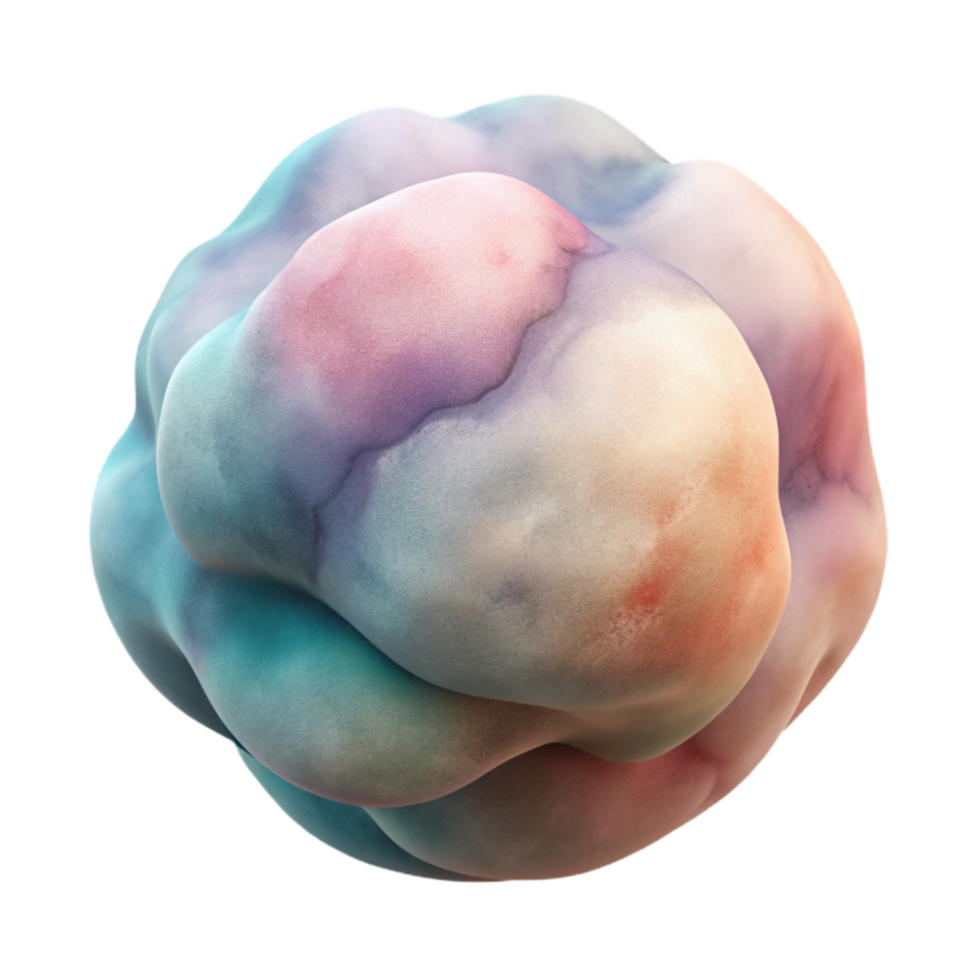 serene rustic Abstract Watercolor Texture Soft Hues Isolated 4K png