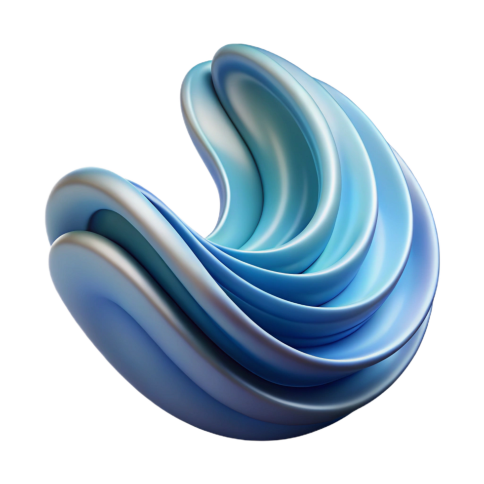 elegant traditional Abstract Wave Isolated Transparent Background with Smooth Curves high quality png