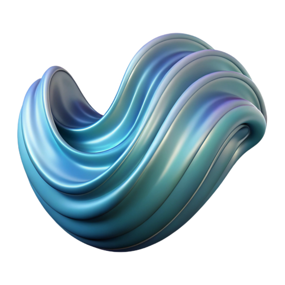 impressive rustic Abstract Wave Transparent Background Isolated with Shadow premium png