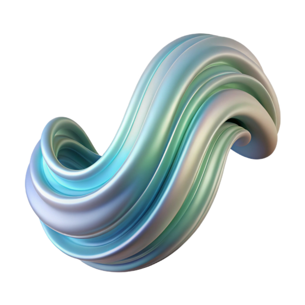 dramatic rustic Abstract Wave Transparent Background Isolated with Shadow premium png