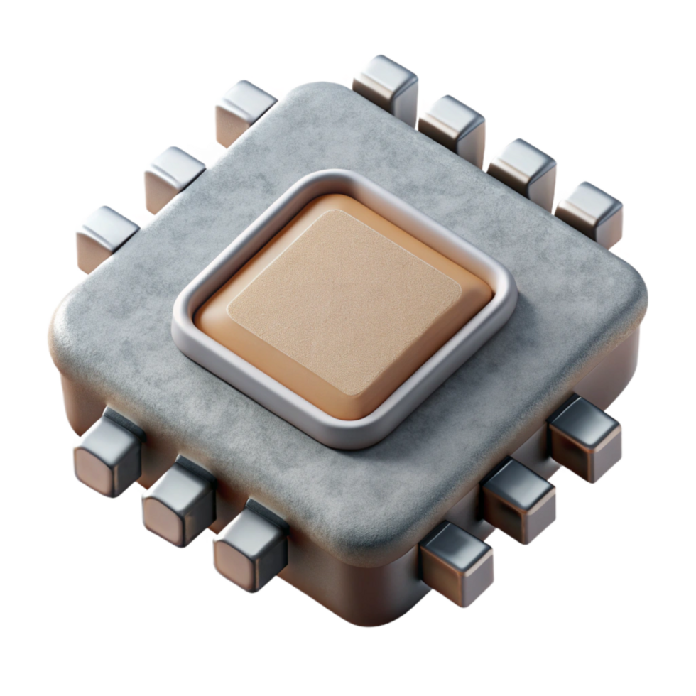 dramatic abstract Adaptive Microchip Close Up Isolated Element 4K png