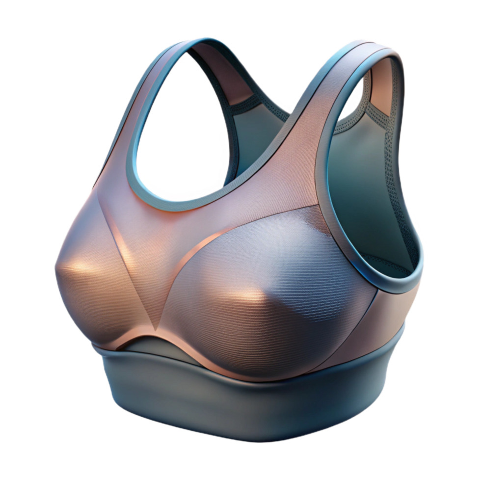 elegant vintage Adaptive Sports Bra Detail Transparent Background authentic png