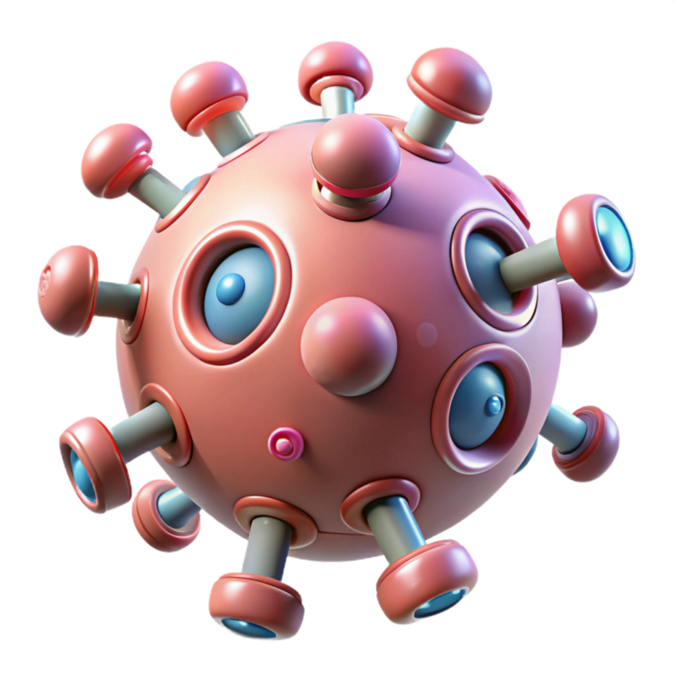 wonderful vintage Advanced Medical Nanobots Microscopic View Cutout professional png