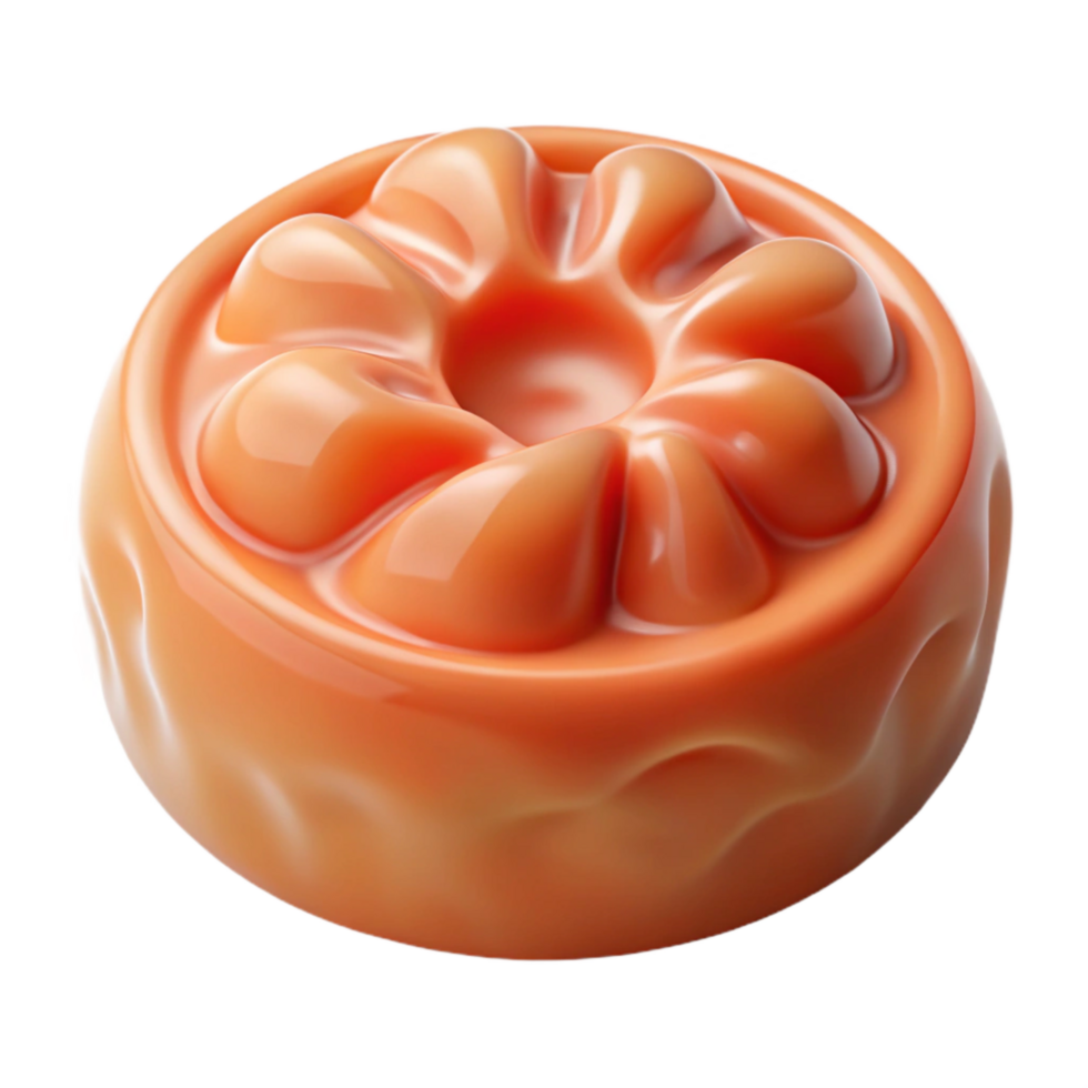 serene rustic Agar Agar Gel Close Up Cutout with Smooth Texture high resolution png