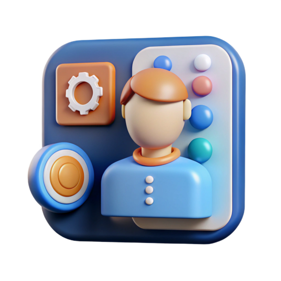 elegant contemporary Ai Friend Assistant App Set Isolated Personalized Assistance premium png