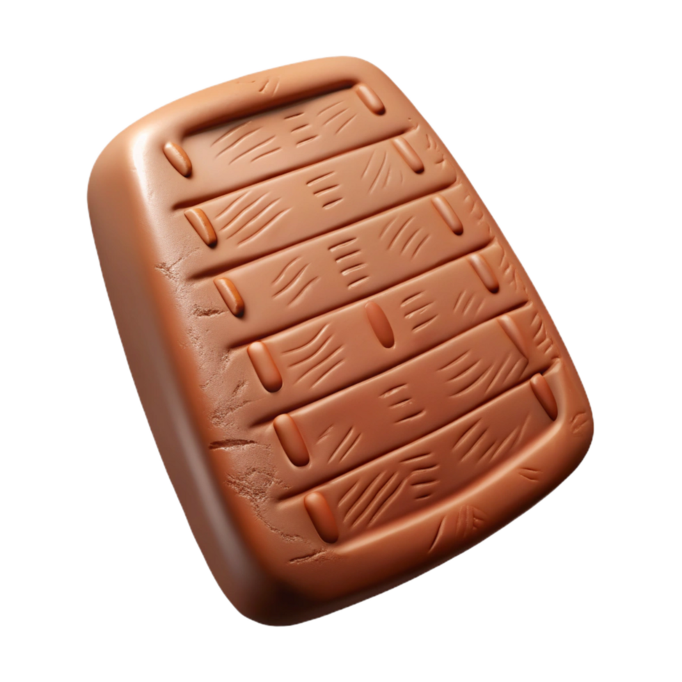 wonderful modern Ancient Clay Tablet with Cuneiform Script Isolated exclusive png