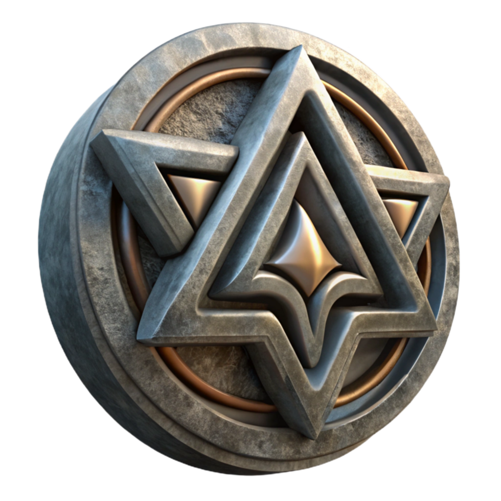 extraordinary modern Ancient Symbol with Modern Twist Isolated 4K png