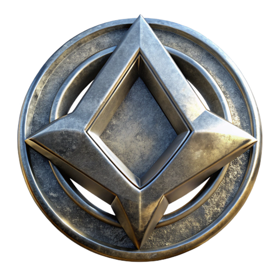wonderful rustic Ancient Symbol with Metallic Finish Transparent detailed png