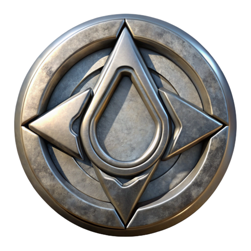 wonderful traditional Ancient Symbol with Metallic Finish Transparent authentic png