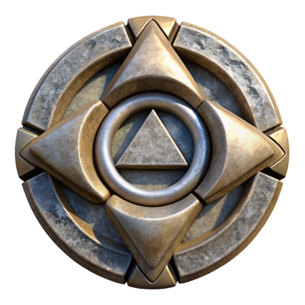 impressive vintage Ancient Symbol with Modern Twist Isolated authentic png